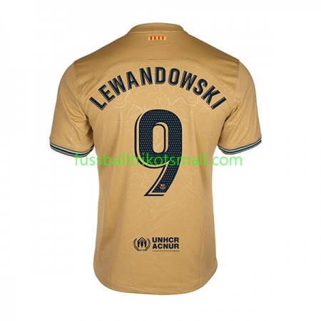 Fußballtrikots FC Barcelona Lewandowski 9 2022-2023 Kurzarm Auswärts-trikot kaufen